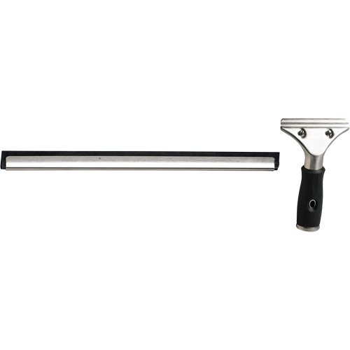 Raclette &agrave; fen&ecirc;tres avec manche, 18", Caoutchouc, Cadre Acier inoxydable GTA Hardware Inc