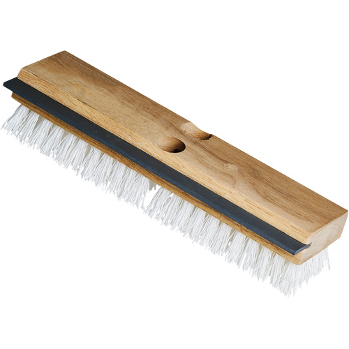 Brosse &agrave; r&eacute;curer utilitaire avec raclette, 11" l, Soies Polypropyl&egrave;ne, Blanc GTA Hardware Inc