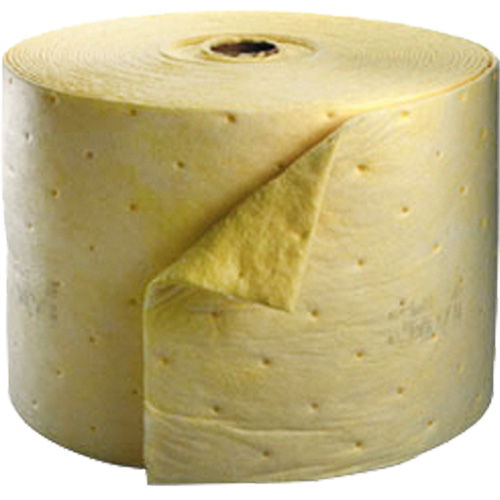 Tampon absorbant pour produits chimiques, Lourd, 150' lo x 15,25" la, Absorption 35,9 gal GTA Hardware Inc