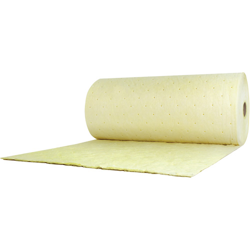 Chemical Sorbent Roll, Heavyweight, 150' L x 38" W, 89.4 gal Absorbancy GTA Hardware Inc