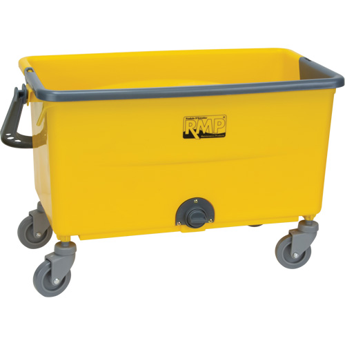 Microfibre Mop Bucket & Wringer, Strainer, 11 US Gal. (44 Quart), Yellow GTA Hardware Inc