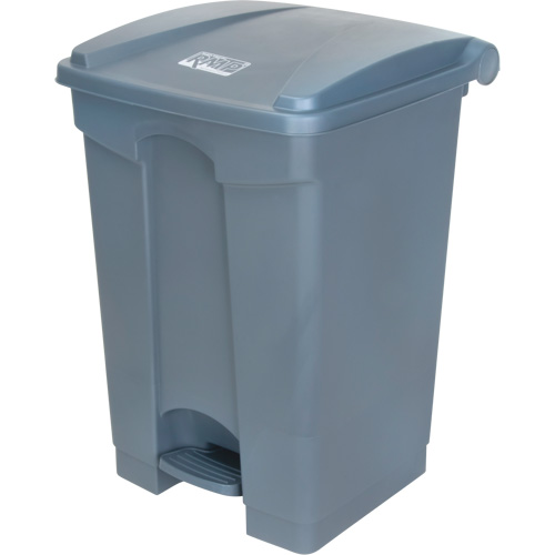Step-On Garbage Can, Plastic, 12 US gal. Capacity GTA Hardware Inc