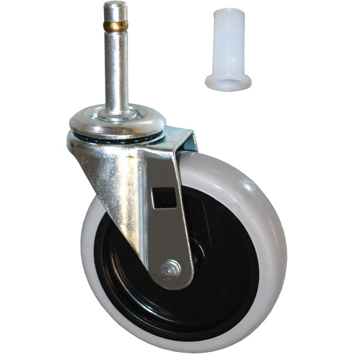 Roulette &agrave; tige pivotante de rechange pour chariot GTA Hardware Inc