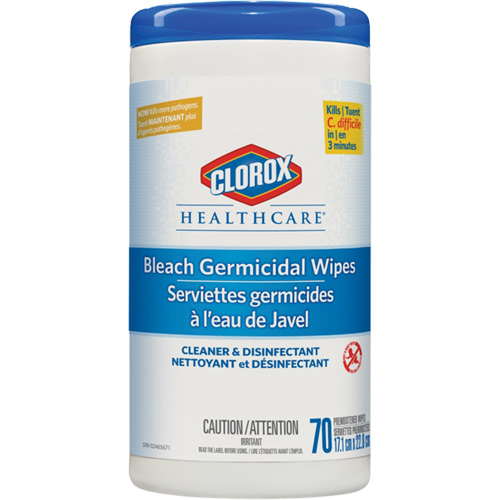 Healthcare&reg; Disinfecting Bleach Wipes, 70 Count GTA Hardware Inc