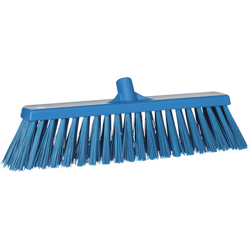 Balai-brosse robuste, Crins Ferme, 20", Polyester, Bleu GTA Hardware Inc
