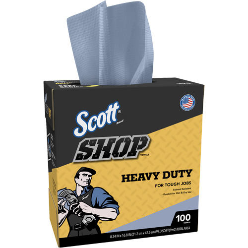 Shop Towels, Heavy-Duty, 16-4/5" L x 8-1/3" W GTA Hardware Inc
