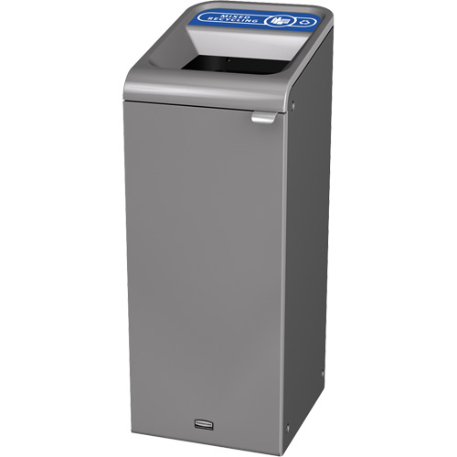 Conteneur pour d&eacute;chets de recyclage m&eacute;lang&eacute;s Configure, Vrac/Bord de rue/De bureau, Acier, 15 gal. US GTA Hardware Inc