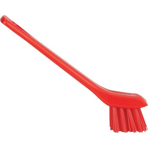 Brosse avec rebord grattoir, Soies Ferme, Longueur de 6", Rouge GTA Hardware Inc