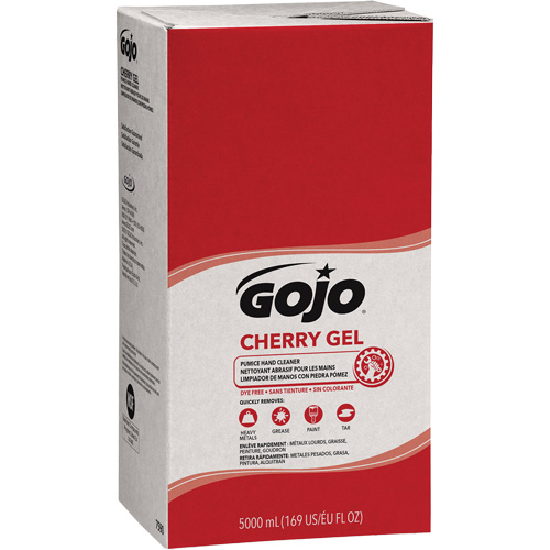 Nettoyant &agrave; mains pour distributeur Pro TDX, Gel/Pierre ponce, 5000 ml, Recharge, Cerise GTA Hardware Inc