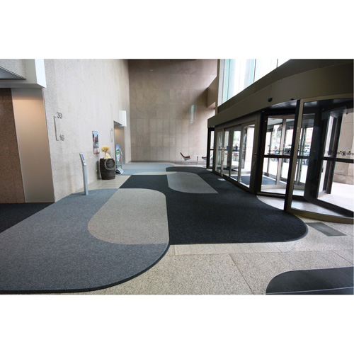 Supreme Knob Entrance Matting, Wiper/Scraper, 3-1/2' x 6' x 7/16", Charcoal GTA Hardware Inc