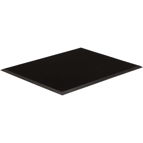 Tapis dentr&eacute;e Gritstop Fingermat, Caoutchouc, Grattoir Type, Motif Style pointe de doigt, 3' x 5', Noir GTA Hardware Inc