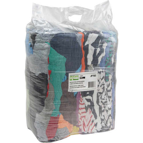 Recycled Material Wiping Rags, Cotton, Mix Colours, 25 lbs. GTA Hardware Inc