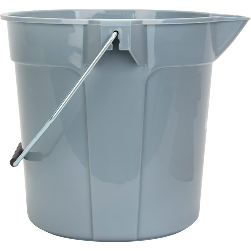 Seau rond avec bec verseur, Capacit&eacute; de 2,64 gal. US (10,57 pintes), Gris GTA Hardware Inc