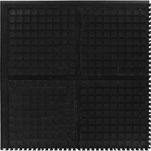 Hog Heaven III Comfort Modular Centre Tile, Corrugated, 3' x 3' x 3/4", Black, Nitrile GTA Hardware Inc