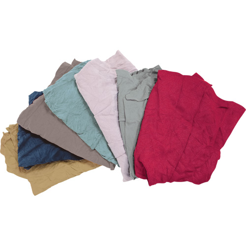 Recycled Material Wiping Rags, Fleece, Mix Colours, 10 lbs. GTA Hardware Inc