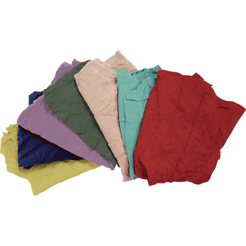 Recycled Material Wiping Rags, Fleece, Mix Colours, 25 lbs. GTA Hardware Inc