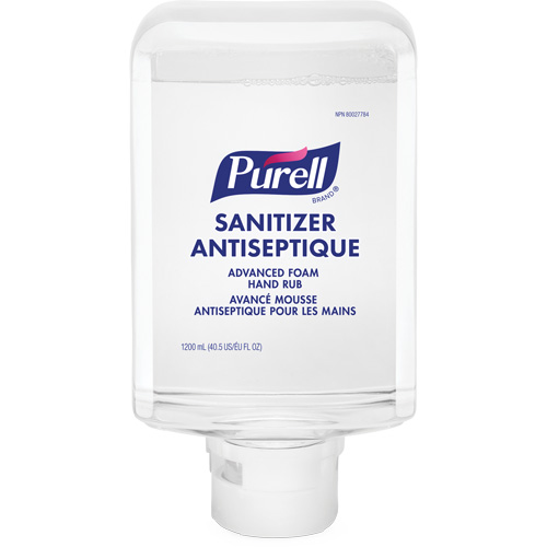 Mousse d&eacute;sinfectante avanc&eacute;e pour les mains ES10, 1200 ml, Cartouche de recharge, 70 % alcool GTA Hardware Inc