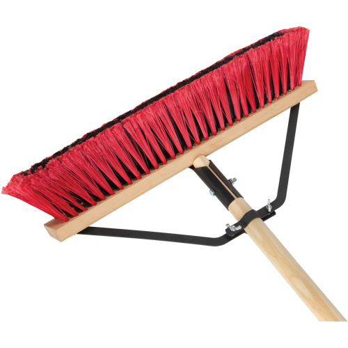 Balai-brosse &agrave; manche renforc&eacute;, 18", Moyen, Soies PVC GTA Hardware Inc