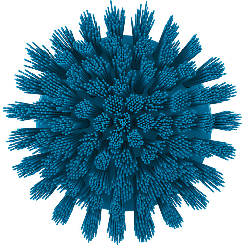 Brosse ronde HyDrive pour perceuse, Soies Tr&egrave;s ferme, Longueur de 3-1/10", Bleu GTA Hardware Inc