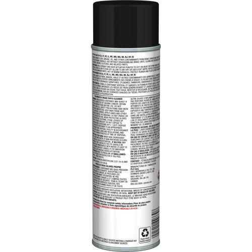 Nettoyant pour pi&egrave;ces de freins Pro Line avec tr&egrave;s faible teneur en COV, Canette a&eacute;rosol GTA Hardware Inc
