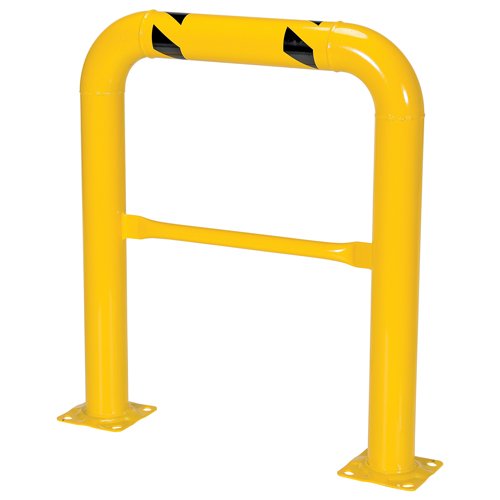 Garde-corps &agrave; profil &eacute;lev&eacute; pour machines, 3' la x 3,5' h, Jaune GTA Hardware Inc