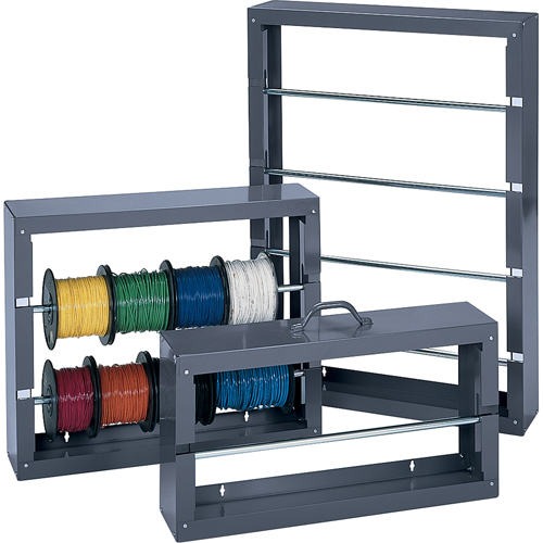 SUPPORT BOBINES DE FILMETALLIQUE (1 TIGE), De base, 6" la x 26-1/8" p x 10-3/8" h GTA Hardware Inc