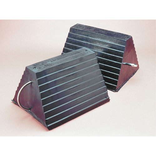 Wheel Chock, 9" x 8" x 6", Black GTA Hardware Inc