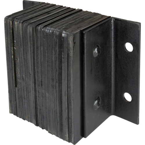Laminated Dock Bumpers, Horizontal, Rubber, 12" W x 6" D x 10" H GTA Hardware Inc