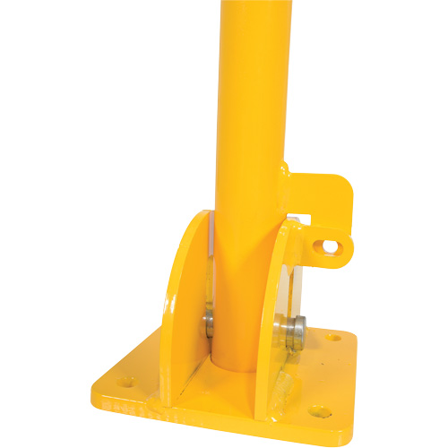 Butoirs repliables, Acier, 42" h x 1-3/4" la, Jaune GTA Hardware Inc