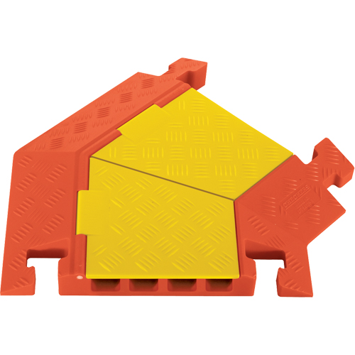 Protecteurs de c&acirc;bles robustes &agrave; 4 canaux Linebacker, virage &agrave; droite GTA Hardware Inc