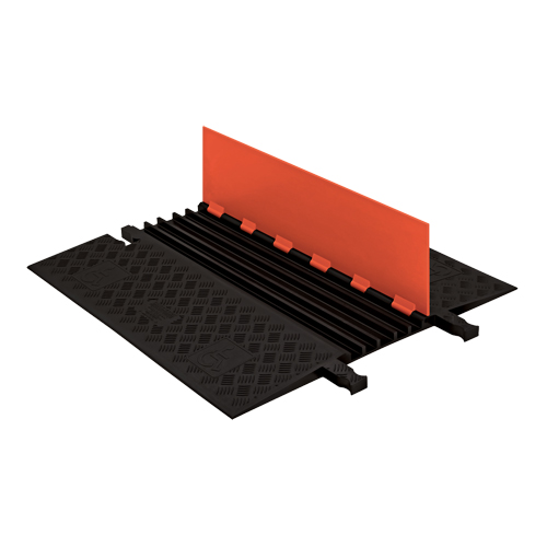 Guard Dog&reg; Low Profile ADA/DDA Cable Protector, 5 Channels, 36" L x 33.3" W x 1.25" H GTA Hardware Inc