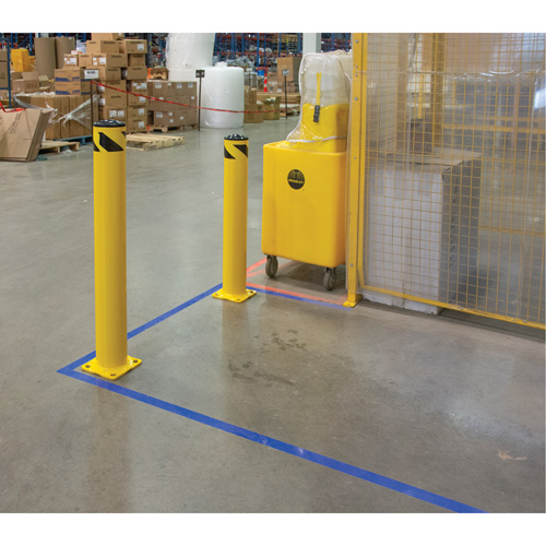Butoir de s&eacute;curit&eacute;, Acier, 42" h x 5-1/2" la, Jaune GTA Hardware Inc