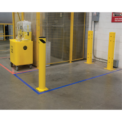 Butoir de s&eacute;curit&eacute;, Acier, 42" h x 5-1/2" la, Jaune GTA Hardware Inc