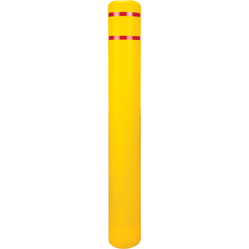 Polyethylene Bollard Cover, 6-5/8" Dia. x 52" L, Red/Yellow GTA Hardware Inc