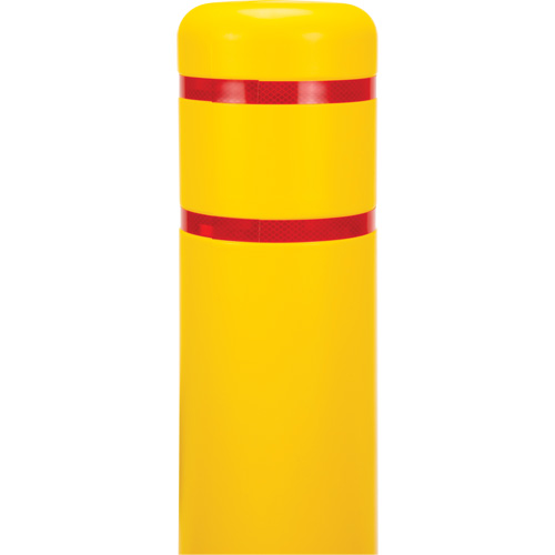 Polyethylene Bollard Cover, 6-5/8" Dia. x 52" L, Red/Yellow GTA Hardware Inc