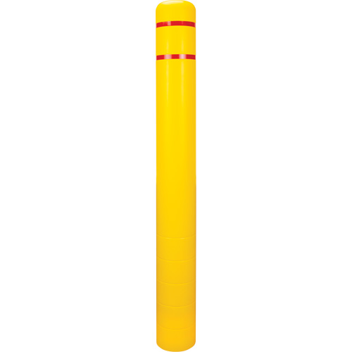 Polyethylene Bollard Cover, 6-5/8" Dia. x 60" L, Red/Yellow GTA Hardware Inc