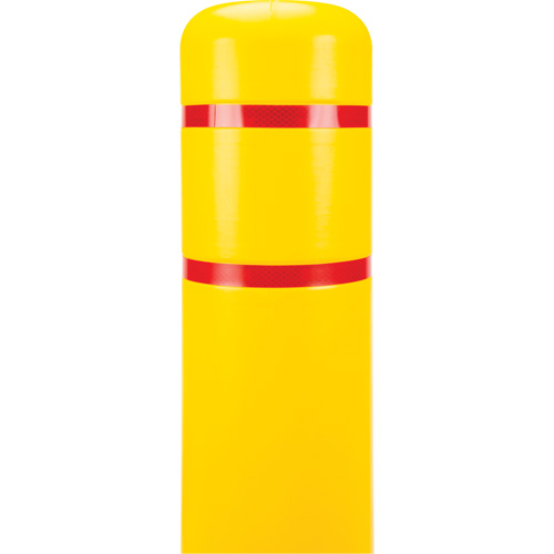 Polyethylene Bollard Cover, 6-5/8" Dia. x 60" L, Red/Yellow GTA Hardware Inc
