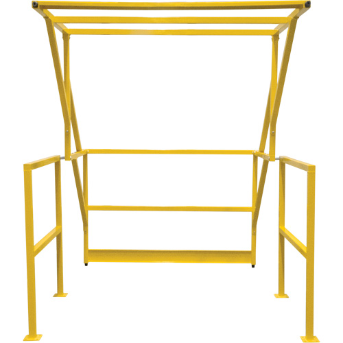 Mezzanine Safety Gate, 70" L x 77" H, 78" Raised, Yellow GTA Hardware Inc