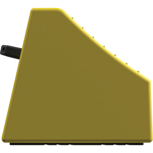 Cale de roue ultra-robuste pour l'exploitation mini&egrave;re Checkers Safety sans support, PEHD, Jaune, 14-1/2" la x 17-1/2" p x 16" h GTA Hardware Inc
