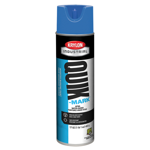 Peinture de marquage industrielle invers&eacute;e &agrave; base d'eau Quik-Mark, 17 oz, Canette a&eacute;rosol GTA Hardware Inc