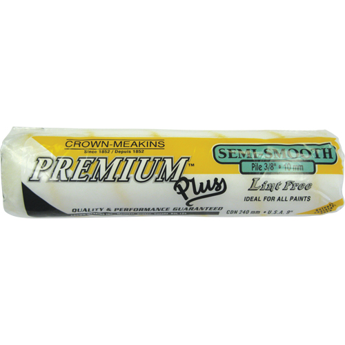 Professional Lint-Free Paint Roller Cover, 10 mm (3/8") Nap, 240 mm (9-1/2") L GTA Hardware Inc