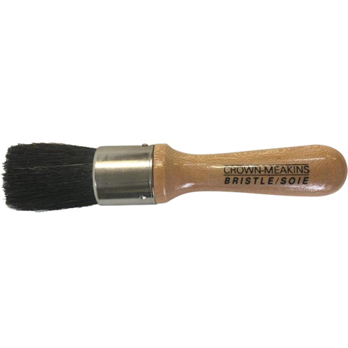 Brosse pour pochoirs, Soies naturelles, Manche Bois, Largeur de 1" GTA Hardware Inc