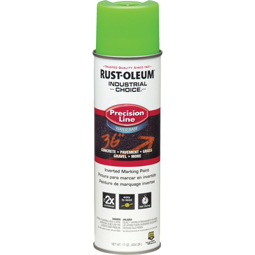Peinture de marquage lin&eacute;aire de pr&eacute;cision &agrave; base d'eau M1800, 17 oz, Canette a&eacute;rosol GTA Hardware Inc