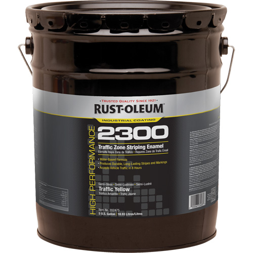 Peinture pour traçage de ligne invers&eacute;e Syst&egrave;me 2300 &agrave; haut rendement, Jaune, 5 gal., Seau GTA Hardware Inc