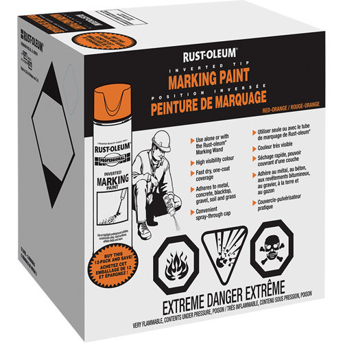 Peinture de marquage renvers&eacute; en a&eacute;rosol, Canette a&eacute;rosol GTA Hardware Inc