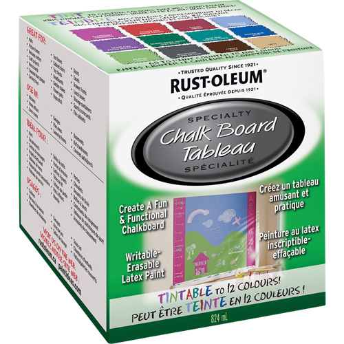 Specialty Chalk Board Paint, 824 ml, Kit, Tint Base GTA Hardware Inc