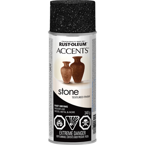 Accents&reg; Stone Creations Spray Paint, Aerosol Can, Black Granite GTA Hardware Inc