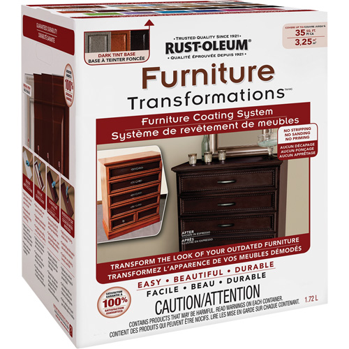 Syst&egrave;me de rev&ecirc;tement de meubles Furniture Transformations, 1,72 L, Trousse, Base &agrave; teinter GTA Hardware Inc