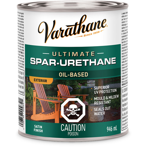 Rev&ecirc;tement &agrave; fini diamant pour bois Varathane, 946 ml, Transparent, Satin GTA Hardware Inc