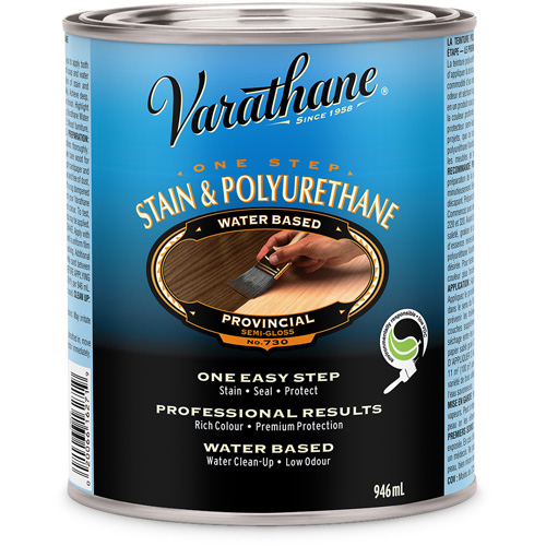 Teinture et rev&ecirc;tement &agrave; base de polyur&eacute;thane en une seule &eacute;tape Varathane, 946 ml, Provincial GTA Hardware Inc